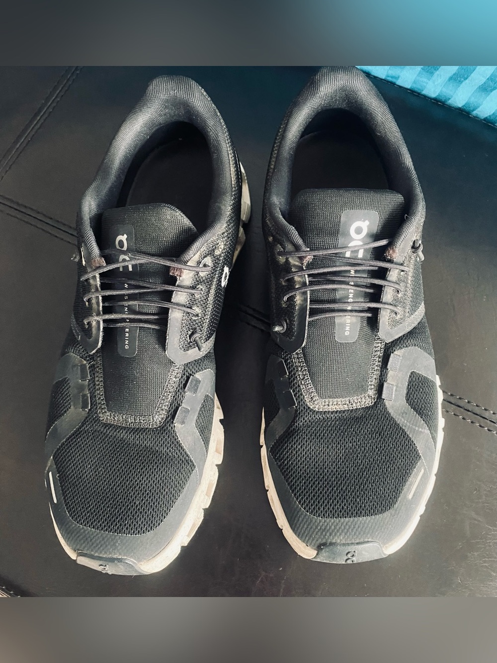 On Cloud Women's Black Athletic Running Shoes